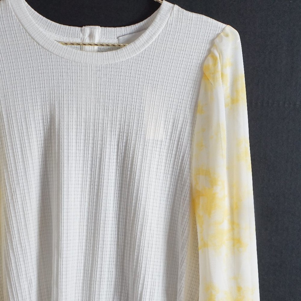 Anthropologie Arden Tie-Dyed Pullover in Cream M - Picture 4 of 7